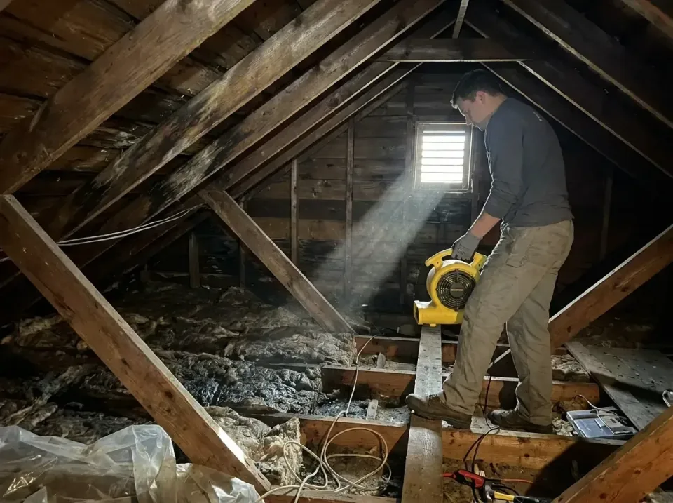 attic-water-damage-drying-proc-007 — frequently asked questions, Emergency Water Extraction & 24/7 Flood Response in Joppato…